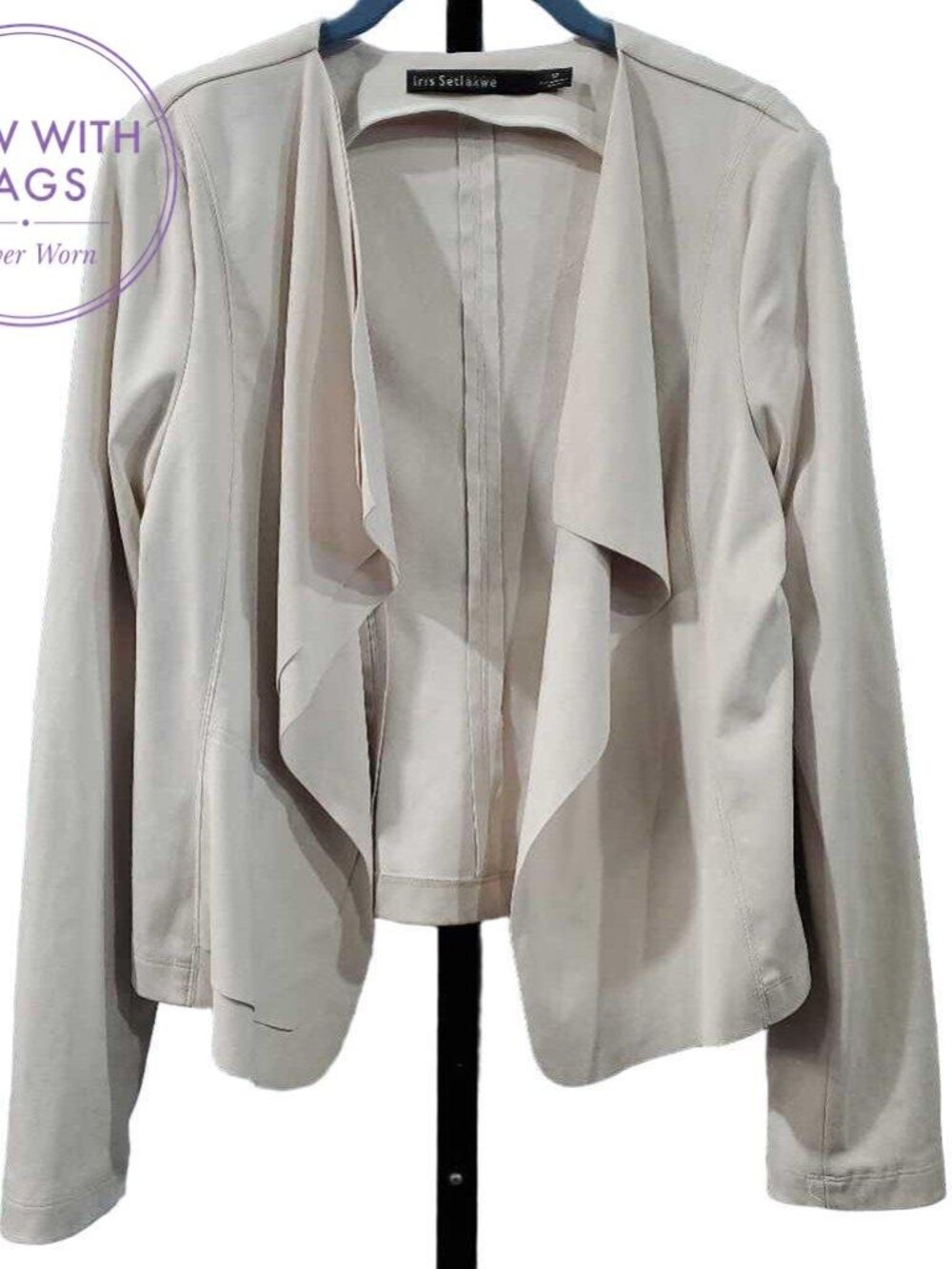Iris Setlakwe Women's Jacket 12 Beige Micro Suede